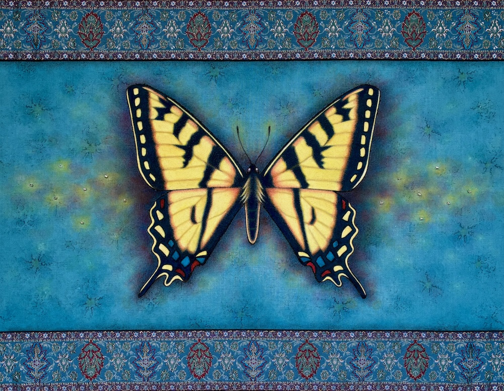 Canadian tiger swallowtail art textile